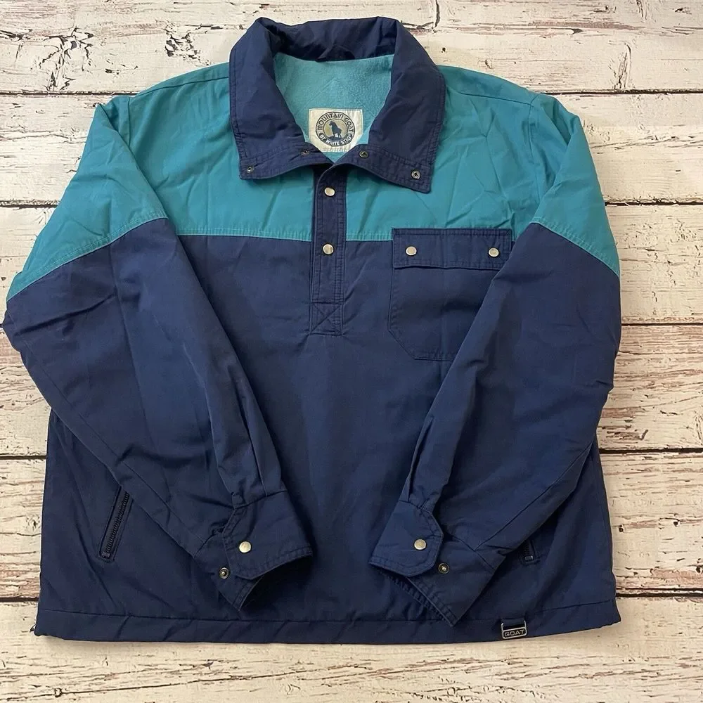 Vintage Mountain Goat White Stag Ski Jacket Size Large Men's‎ 80s Pullover